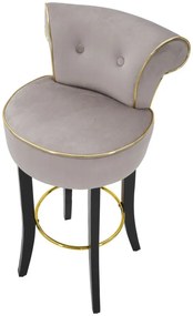 BANCO DE BAR LUXY 46X48X96 CM CINZENTO