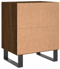 Mesas cabeceira 2pcs 40x30x50cm deriv.madeira carvalho castanho