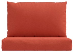 Almofadões de paletes 2 pcs mesclado tecido vermelho