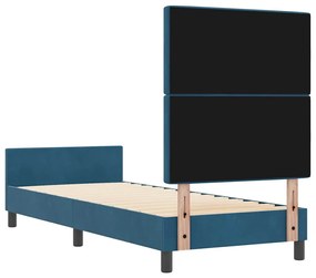 Cama vidaXL Azul Escuro 80x200 cm Veludo