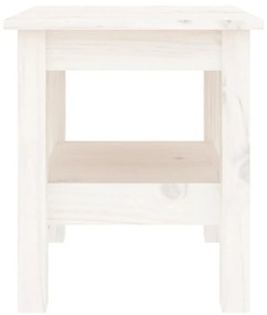 Mesa de centro 35x35x40 cm pinho maciço branco