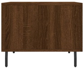 Mesa de centro 50x50x40 cm derivados madeira carvalho castanho