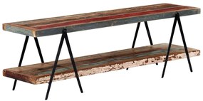 Móvel de TV 160x40x50 cm madeira recuperada maciça