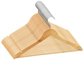 20 pcs conjunto de cabides antiderrapantes madeira