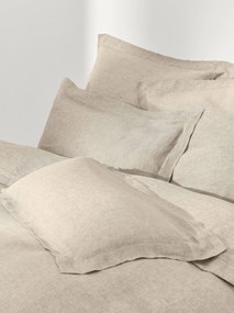 Capa de edredão em linho com costura elevada Linna
