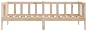 Sofá-cama pinho maciço 90x200 cm