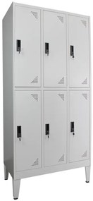 Cacifos Metálicos Triplos com 6 Portas - (1900x900x500mm) Riva