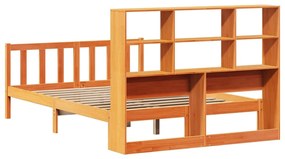 Cama com estante sem colchão 160x200 cm pinho maciço