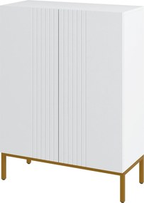 Sapateira com capacidade para 20 pares 72 x 31,5 x 95 cm, armário moderno com portas de fecho suave e prateleiras ajustáveis, branco