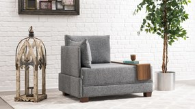 Sofá de 1 Lugar Fly – Cinza – 100x80x75 cm