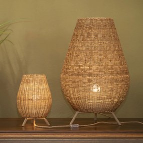 LED Candeeiro de Pé em Ratan Regulável IP65 com Comando Remoto - Saona Oriental