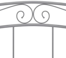 Estrutura de cama 180x200 cm metal cinzento