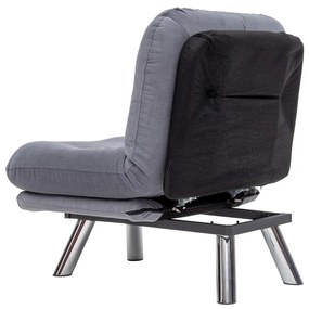 Sofá-Cama Individual Misa – Cinzento – 110 x 70 cm