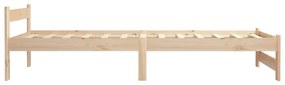 Estrutura de cama 90x200 cm pinho maciço