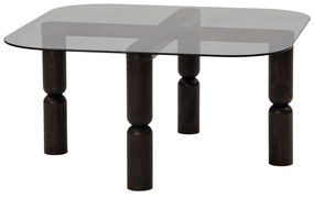 Mesa de Café Kei – Cor Antracite Fumado – 80cm x 40cm x 80cm