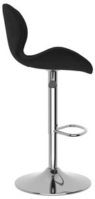 Bancos de bar 2 pcs veludo preto