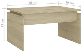 Mesa de centro 68x50x38 cm derivados de madeira carvalho sonoma