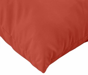 Almofadões de paletes 3 pcs mesclado tecido vermelho