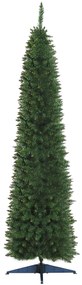 HOMCOM Árvore de Natal Artificial 210cm Ignífugo com 499 Pontas de Ramo PVC e Suporte de Metal Decoração de Natal para Interiores Fácil de Montar Verde