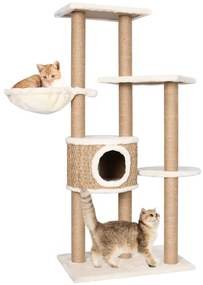 Árvore para gatos c/ postes arranhadores 126 cm erva marinha