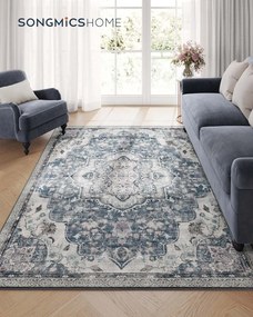 Tapete vintage 140 x 200 cm felpudo cinzento