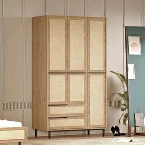Roupeiro ON15 – Nogueira – 112,2 x 195,6 x 55 cm
