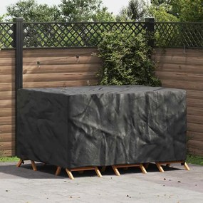 vidaXL Capa para móveis de exterior Preto 180 x 120 x 74 cm 210D