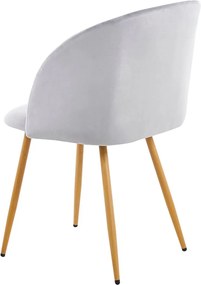 Pack 6 Cadeiras Velt Veludo - Cinza