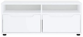 Móvel TV VISNES derivados de madeira branco 100x40x38 cm
