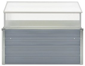 Estufa 100x100x85 cm aço galvanizado cinzento
