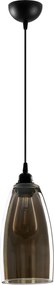 Candeeiro Suspenso Smoked – Fumê – 13 x 13 cm