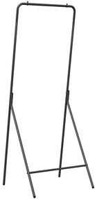 Suporte de Roupa Preto Metal Padrão Colapsável Suporte de Roupa