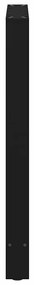 Pés para mesa de bar pretos 2 peças 60x(90-91) cm aço