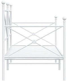 Cama de Dia sem Colchão 90x200 cm aço branco