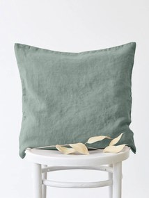 Capa de almofada em linho Green Milieu