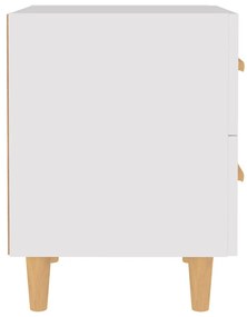 Mesas de cabeceira 2pcs 40x35x47,5 cm branco