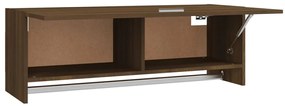 Roupeiro 100x32,5x35 cm derivados de madeira carvalho castanho