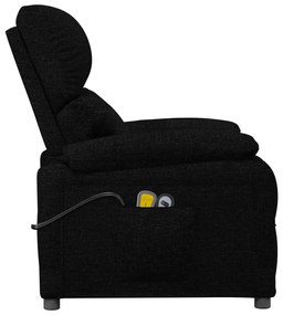 Poltrona de massagens elétrica tecido preto