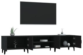 Móvel de TV 180x31,5x40 cm derivados de madeira preto
