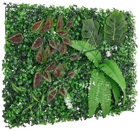 Vedação de plantas artificiais 6 pcs 40x60 cm verde
