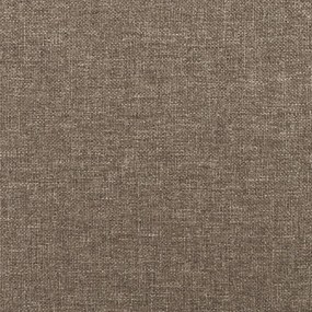 Cabeceira cama abas tecido 183x16x118/128 cm cinza-acastanhado