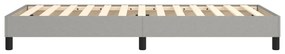 Estrutura de cama sem colchão 80x200 cm tecido cinzento-claro