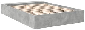 Estrutura de cama 140x190 cm derivados de madeira cinza cimento