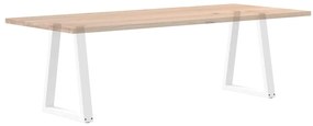 Pés para mesa de jantar em formato de V, 2 peças, branco, 60x(72-73) c