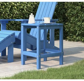 Mesa de jardim Adirondack 38x38x46 cm PEAD ciano
