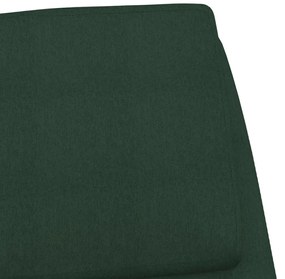 Cadeira de descanso tecido verde-escuro