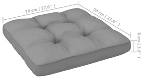 12 pcs conjunto lounge de jardim com almofadões pinho maciço