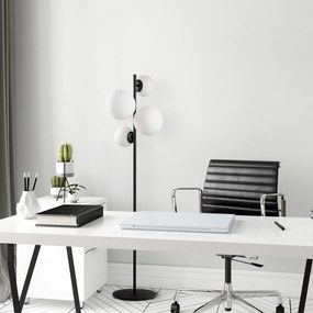 Candeeiro de Chão Fazli – Preto e Branco – 33 x 33 x 162 cm