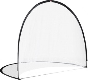 Baliza de futebol com sistema Pop Up, incluindo saco de transporte e estacas de fixação, 247 x 203 x 201,5 cm, preto e branco