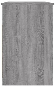 Secretária c/ gavetas 102x50x76 derivados madeira cinza sonoma